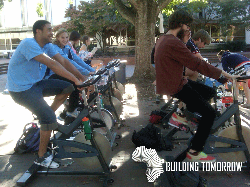 This week, hundreds of students, faculty and community members are biking to Uganda at UNC-Chapel Hill in an effort to raise enough money to fund the construction of a primary academy in Uganda.  Check it out @ http://buildingtomorrow.org/btu/unc