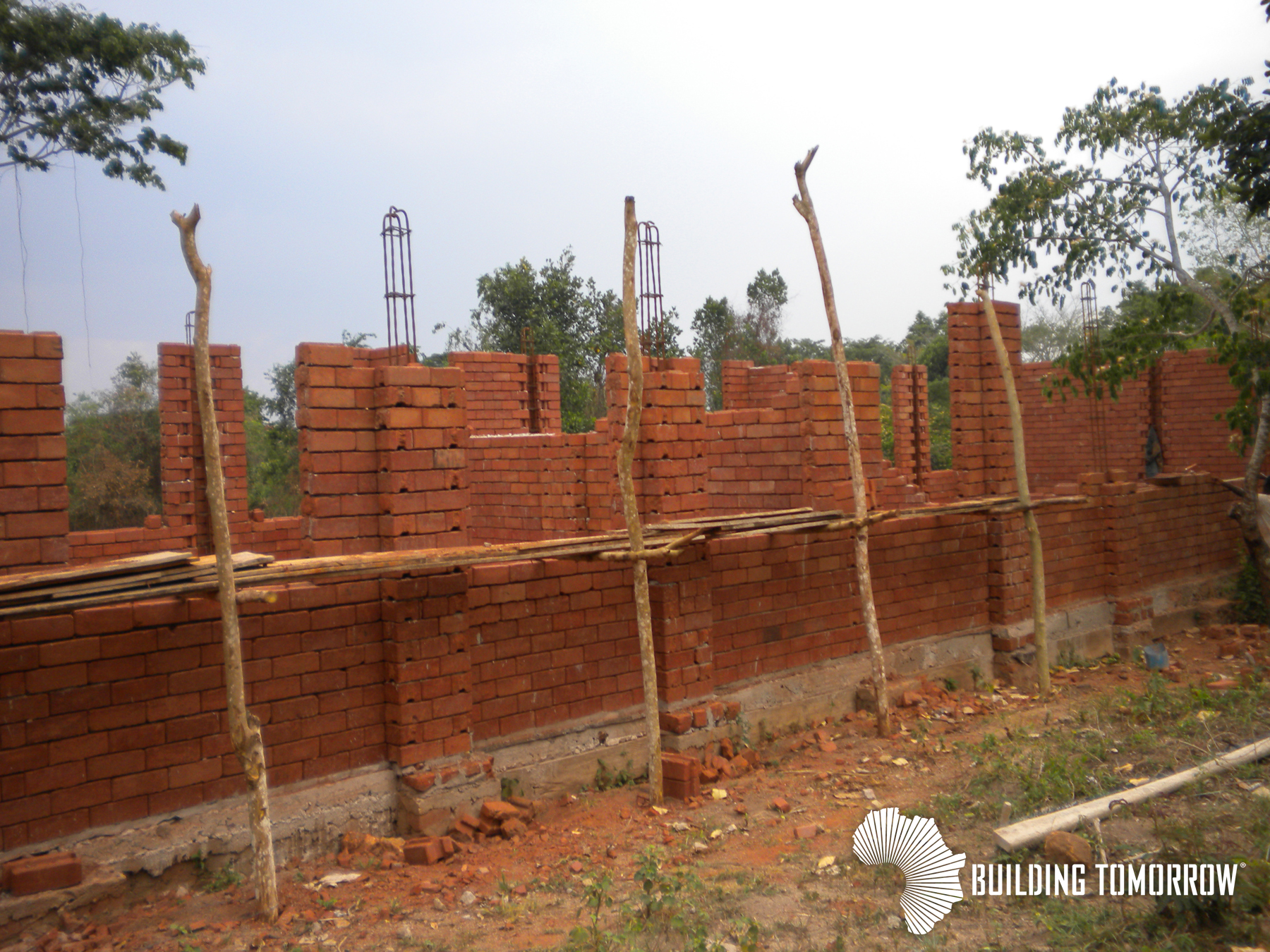 (taken Feb 10, 2011) Construction continues at the BT Academy of Kyeitabya, supported by the University of Notre Dame School of Architecture.