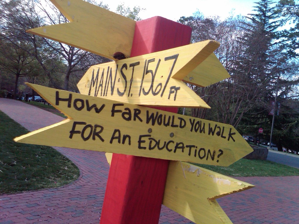 How far would you walk for an education?