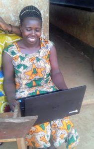 The ICT skills learned in class can be used both professionally and personally. Anne Tumwebaze, a first grade (P1) teacher at Mahani Primary School, loves to sing and hopes to use Facebook to promote her songs in the future.